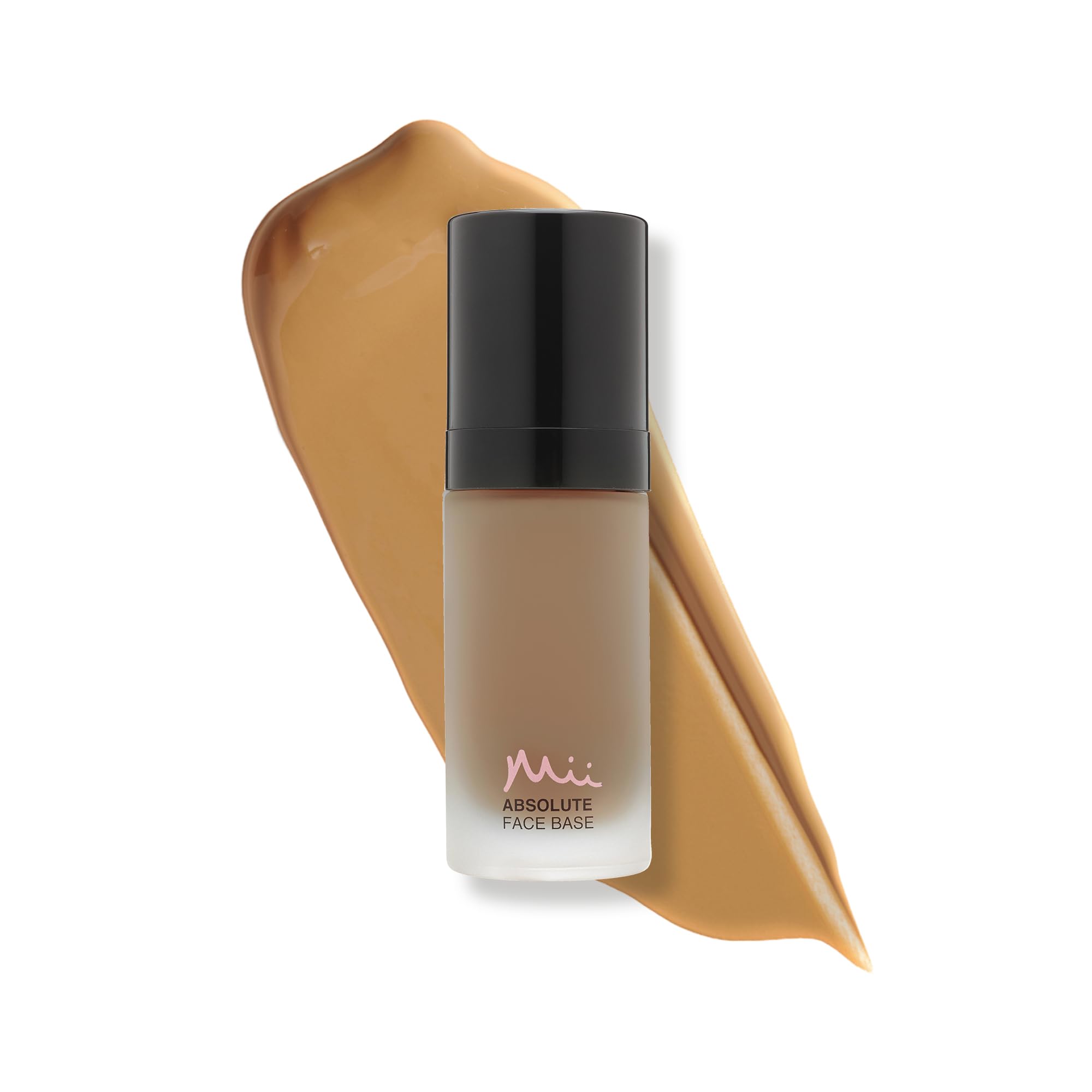 Mii Cosmetics Absolute Face Base, Full Coverage Foundation, Radiant Matte Finish, Feather Light Hydrating Formula, Vegan and Cruelty Free, Utterly Deep 05