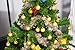 Gold Christmas Ornament Balls, Matte, Glitter, and Textured Ornaments Set (1.5 In, 48 Pack)