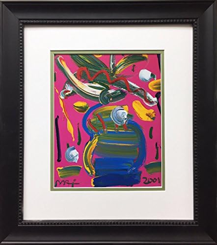 Peter Max "Abstract Series-Vase With Flowers 2001" Newly CUSTOM FRAMED Art Print