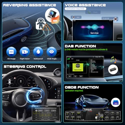 CAMECHO [4+128G] Android 15 Car Radio for Opel Vivaro A 87R/Renault Trafic 2/Nissan Primastar, Carplay Android Auto Wireless, 10" INCELL Screen Bluetooth 2 Din Radio Navi WiFi FM/RDS Mirror Link