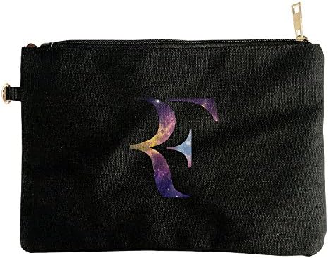 Papaca Roger Federer Logo Zipper Bags-Canvas For Unisex.