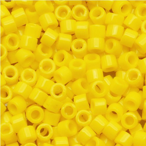Miyuki Delica Seed Beads 10/0 Opaque Yellow DBM0721 8 Grams