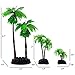 M2cbridge 9pcs Plastic Coconut Tree Aquarium Plants Ornament Mini Resin Artificial Palm Treethumb 4