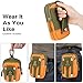 MoKo Universal Outdoor Waist Bag, Tactical EDC Molle Pouch Camping Belt Purse Fit 6.5