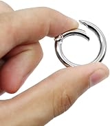 ZoZoMaiy 30x 28mm Silver Zinc Alloy Spring Snap Clip Hooks Backpack Craft view 4