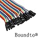 SINCODA 120pcs Multicolored 40pin Male to Female, 40pin Male to Male, 40pin Female to Female Breadboard Jumper Wires Ribbon Cables Kit
