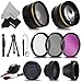 58mm Accessory Kit for CANON EOS 80D 70D EOS 60D EOS Rebel T7i T6 T6i T5 T5i T4i T3 T3i T2i XTi 1200D 1100D 700D 650D 600D 550D EOS M DSLR Cameras (58mm Lens Accessories Kit)