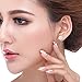 10mm Pearl Stud Earrings, Cat Eye Jewels S925 Sterling Silver Button Ball White Shell Pearl Stud Earrings E05