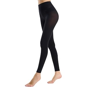 Aaronano Footless Tights for Women Under Dress, 80 Denier Opaque Tights | Semi Opaque Pantyhose for Women, Ballet Dance Tight