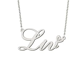 BYBWBL Liv Name Pendant Necklace Silver Color