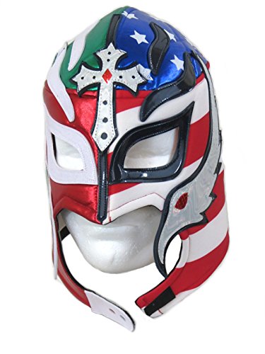 Rey Mysterio Lucha Libre Wrestling Mask (pro-fit) Divided Heart Mex-USA