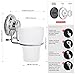 HASKO accessories - Vacuum Suction Cup Toothbrush Holder - Strong Stainless Steel Toothpaste and Razor Holder for Bathroom & Kitchen - Can be Mounted on Clean Flat Smooth Surface - (Chrome)