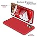 SURPHY Silicone Case for iPhone Xs Max Case, Soft Liquid Silicone Shockproof Phone Case (with Microfiber Lining) Compatible with iPhone Xs Max (2018) 6.5 inches (Red)