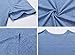 Mrignt Mens Short Sleeve V-Neck Slim Fit Henley t-shirt with Button (Sapphire,M )