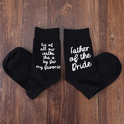 Udobuy Father Of The Bride Socks/Wedding Gift Socks/Wedding Walk Socks/Personalized Gift From Bride/ - //coolthings.us
