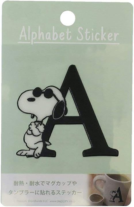 Amazon Co Jp ケイ ララ スヌーピー シール 耐水 Pks130 耐熱 アルファベット 透明 クリアシール Y3 ホーム キッチン