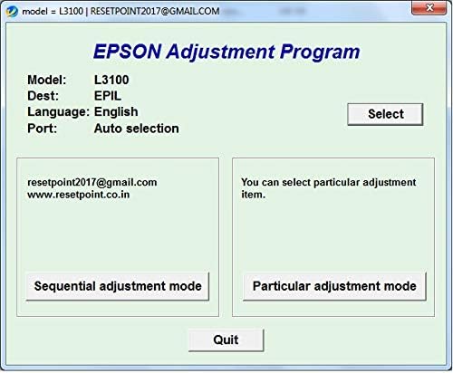 epson l3100 resetter download