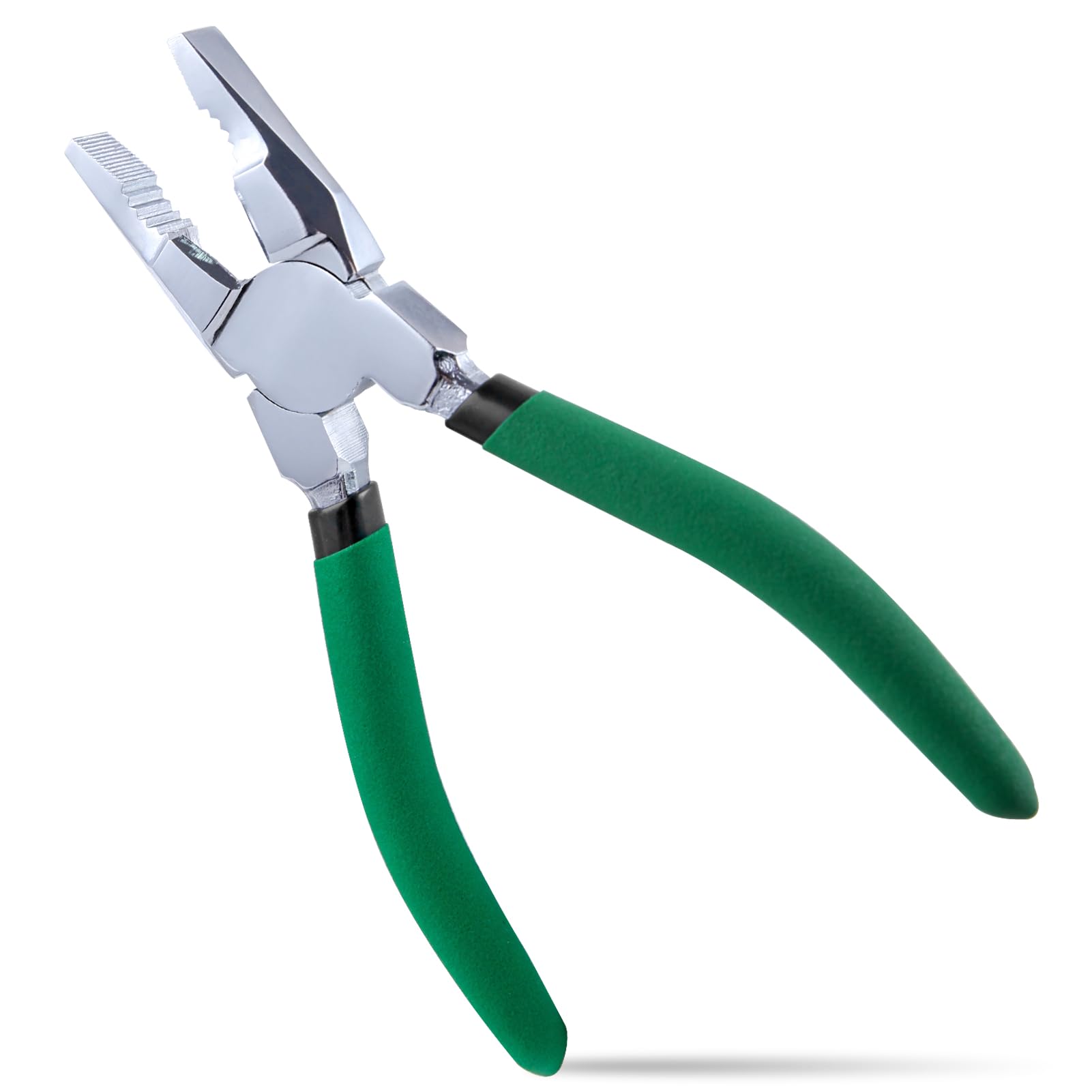 INJOYTEC 6 Inch Lineman's Pliers: Carbon Steel, Chrome Plated, Ergonomic Grip, Suitable for Electrician Work, Jewelry Making, DIY Tools, Wire Wrapping, Beading, Crafting