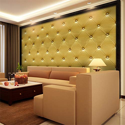 pgojuni 3D Vintage Leather Textured Wallpaper PVC Mural Realistic Look Waterproof Wall Stickers Decoration Decal Home Decor3 0cm x 40 cm (F)