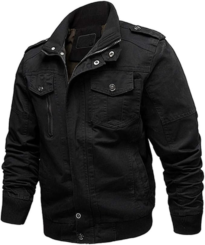 bomberjacke aus baumwolle