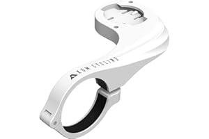 KOM Cycling Wahoo Elemnt Mount Compatible with Multiple Wahoo Computers Including The Wahoo Elemnt Bolt, Elemnt Roam, Elemnt Mini, and Elemnt - Multiple Colors 24g Out Front Computer Mount White