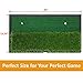 SkyLife Golf Practice Mat with Heavy Rubber Base for Driving Hitting Chipping Putting, Realistic Fairway & Rough Turf, Rubber Tee Holder & 2 3/4’’ Plastic Tees Included (Dual-Turf Without Handle)