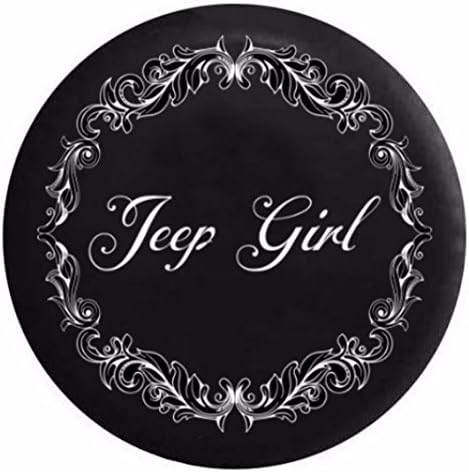 She Jeeps - Tire Cover "Jeep Girl" Jeep Wrangler Rubicon Liberty Spare Wheel RV Vinyl - 26" - 27"