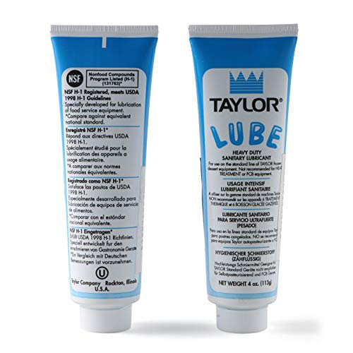 Taylor Blue Lube, 4 x Heavy Duty Sanitary Lubricant, Food Safe Lube