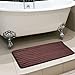 Lavish Home Memory Foam 24 by 60-Inch Bath Mat, Chocolate, X-Long