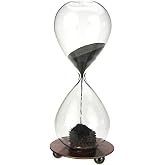 Z ZICOME Magnetic Hourglass Decorative Sand Timer for Desk Decoration | Iron base with magnet