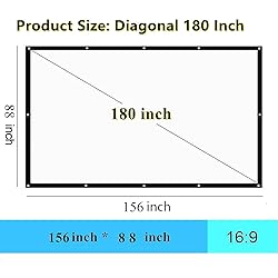 180 Inch Portable Projector Screen, YF2009SZ 16:9