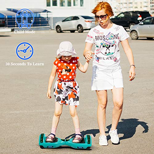 Felimoda 6.5" inch Two Wheels Electric Smart Self Balancing Scooter Hoverboard with Wireless Speaker LED Light-UL 2272 Certified for Kids Gift and Adult,Red - Thumbnail 6