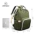 pipi bear Diaper Bag Backpack, Baby Bag for Mom Dad,Multifunction Large Diaper Backpack with Changing Pad,Water Resistant and Durable, Green