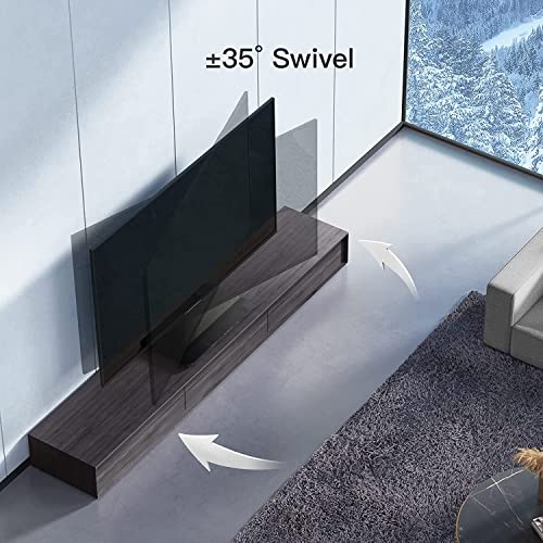 PERLESMITH Swivel TV Stand Universal Table Top TV Base for 37 to 65,70