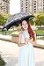 Honeystore Lace Travel Parasol Twice Folding Anti-uv Sunshade Windproof Umbrella
