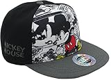 YCMI Cartoon Stlye Black Mickey Mouse Snapback Cap Hat for Men and Women Baseball Cap