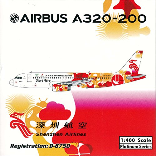 PHX1576 1:400 Phoenix Model Shenzen Airlines Airbus A320-200 REG #B-6750 "Start Here" (pre-painted/pre-built)
