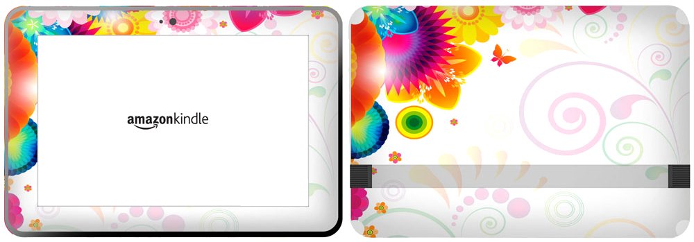 Get it Stick it SkinTabAmaFireHD89_47 Floral Design with Bright Colour Flower Skin for 8.9-Inch Amazon Kindle Fire HD