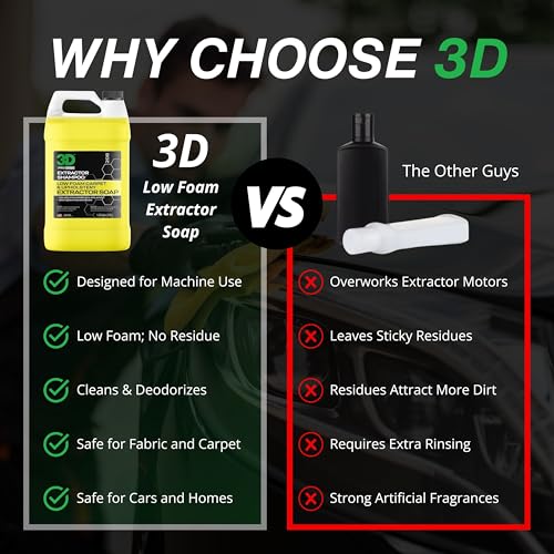 3D Extractor Carpet Cleaner Shampoo for Machine Use - Upholstery Cleaner, Stain photo 11