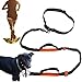 Retractable Hands Free Dog Leash, Dual-Handle Bungee Extendable Shock Absorbing Leash Reflective Stitching Adjustable Waist Belt for For Running, Walking, Hiking, Dog Training Up to 150 lb Large Dogs