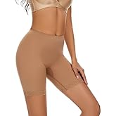 eumygrl Women's Slip Shorts for Under Dresses, Seamless Tummy Control Slimming High Waisted Shapeware Shorts