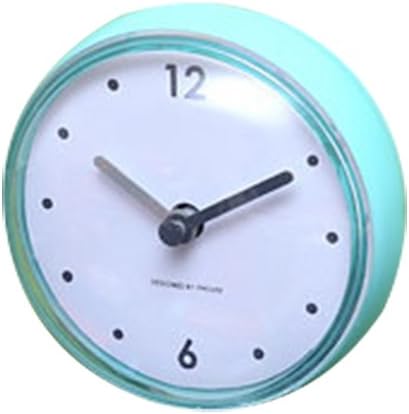 funie Clock | Bathroom Kitchen Waterproof Suction Cup Wall Clock Decor Shower Timer Decor - Green