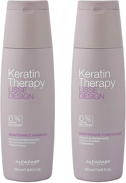 Alfaparf Lisse Design Keratin Shampoo & Conditioner 2x 250ml by AlfaParf Amazon.it Bellezza