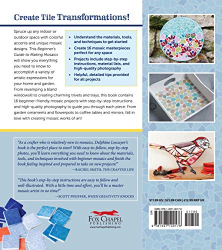 image for Beginner's Guide to Making Mosaics: 16 Easy-to-Make Projects for Any S