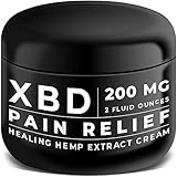 Pain Relief Hemp Extract Cream - Arthritis, Carpal Tunnel, Knee, Neck and Back Pain Relief - XBD Topical Lotion Made in USA - Vegan and no Cruelty