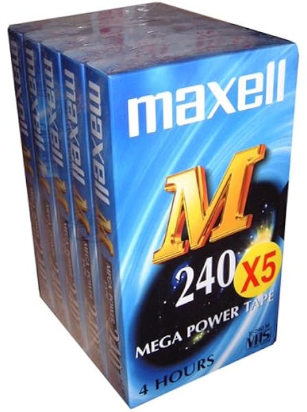 Maxell Cassette VHS M 240, 240 min, 5 Unidades: Amazon.es: Electrónica