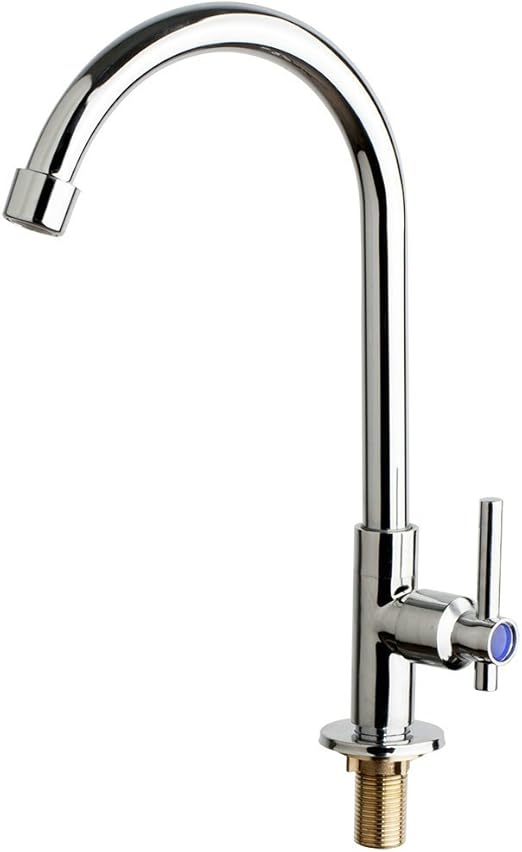 Stainless Steel Kitchen Faucet Single Cold Water Faucet Chrome