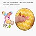 Dmeixs Hanging Stroller Toys, Infant Teether Toys Squeaker Crinkly Ear,Baby Stroller Toys Colorful Car Seat Rattle Toys,Rabbit Toys Stroller,Car Seat,Infant Bed