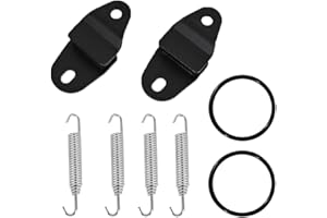 CULMKARI Exhaust Muffler Pipe Stay Mount with Hangers Springs and O-Rings Fits for Yamaha Banshee 350 YFZ350 1987-2006