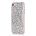 For iPhone 7 / iPhone 8 Case, Moonmini Hybrid Bling Glitter Soft TPU Silicone Inner Bumper Sparkle Shiny Protective Back Cover for iPhone 7 / iPhone 8 4.7 inch (Silver)